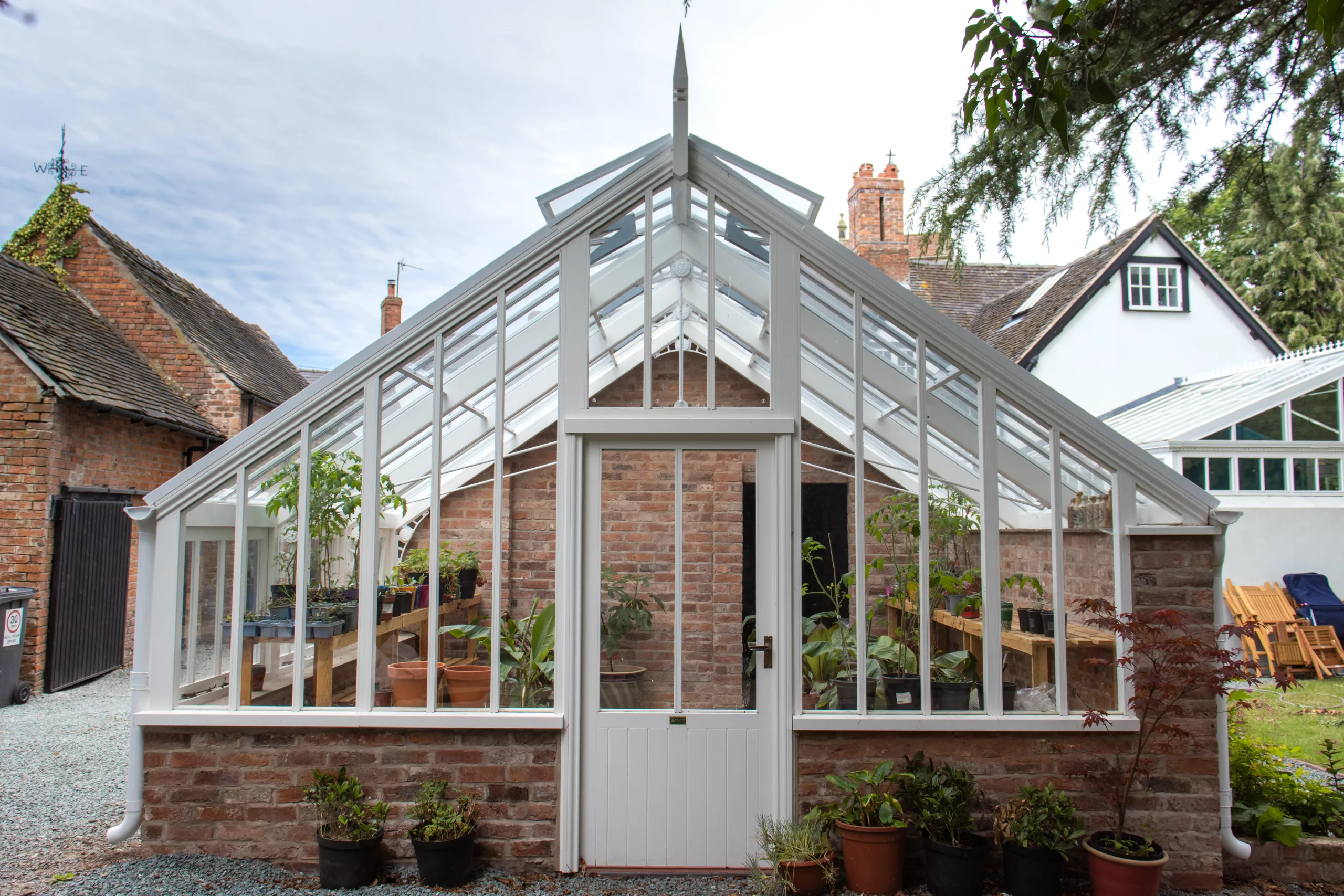 Victorian Gable End Lean-to Greenhouse